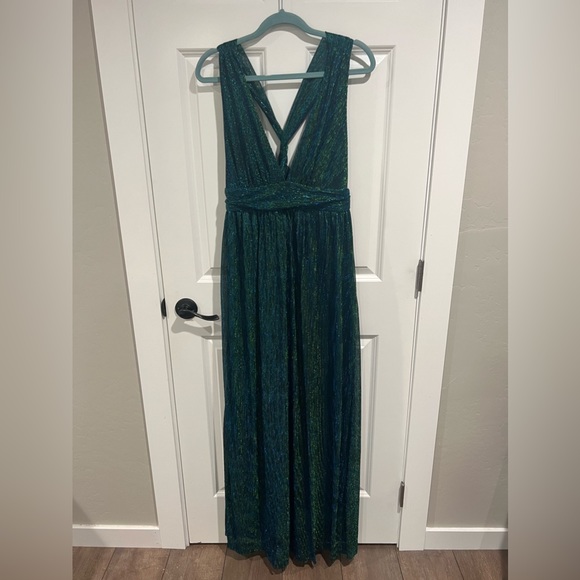 The Spruce ~ beautiful 70s shimmering lace maxi dress